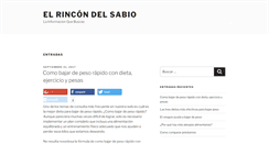 Desktop Screenshot of elrincondelsabio.com