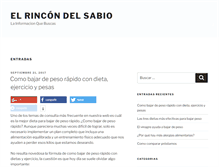 Tablet Screenshot of elrincondelsabio.com